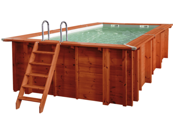 Houten zwembad Sumatra